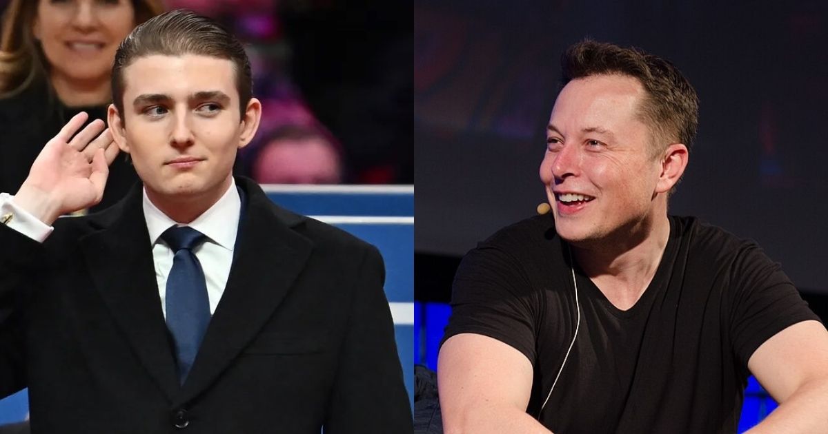 Barron Trump and Elon Musk