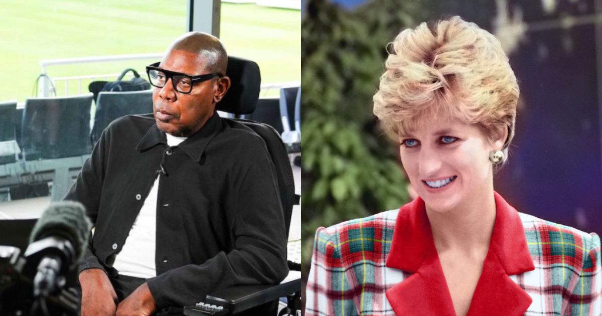 David ‘Syd’ Lawrence and Princess Diana (left- gloucestershire_cricket|Instagram) and (right—Paisley, Scotland—via Flickr)