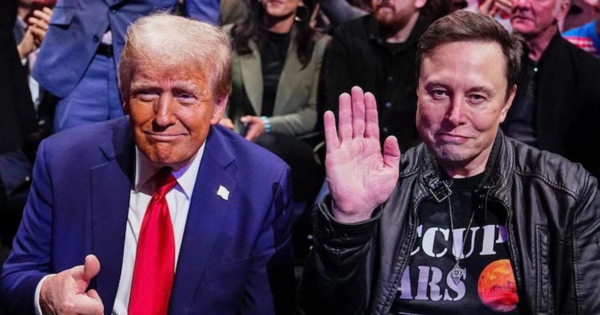 President Donald Trump with senior advisor Elon Musk