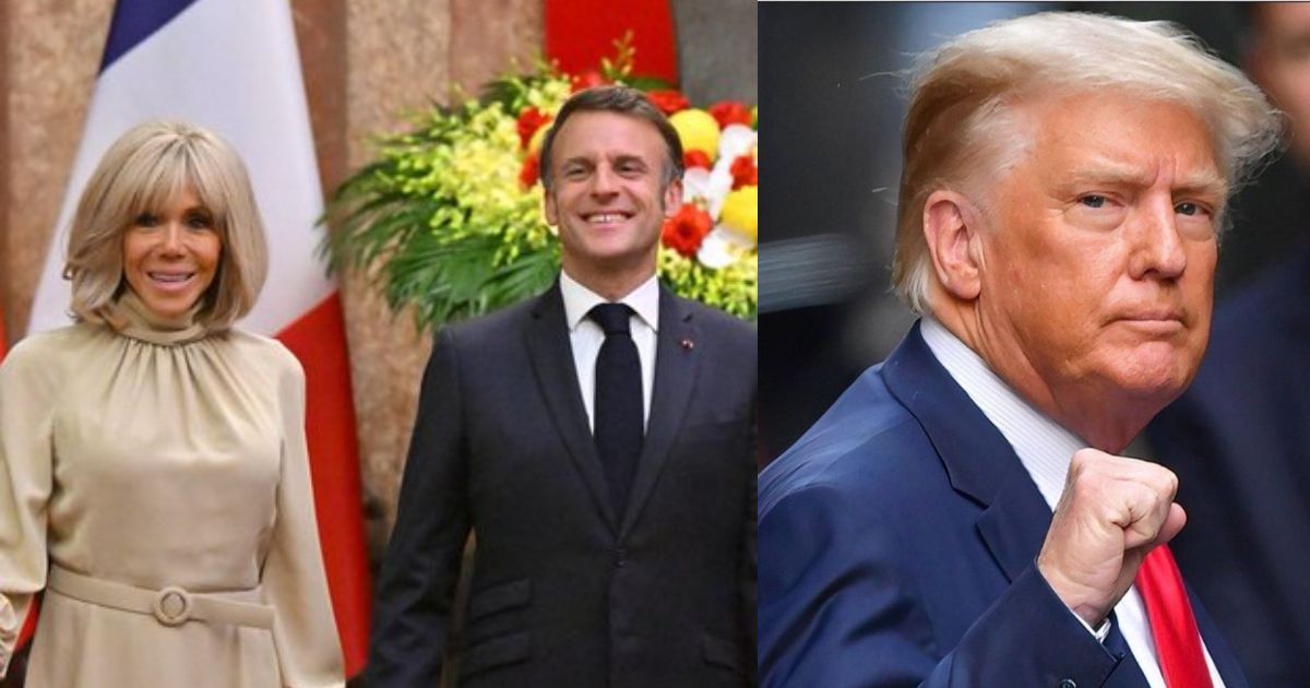 Donald Trump's marriage advice to Emmanuel Macron