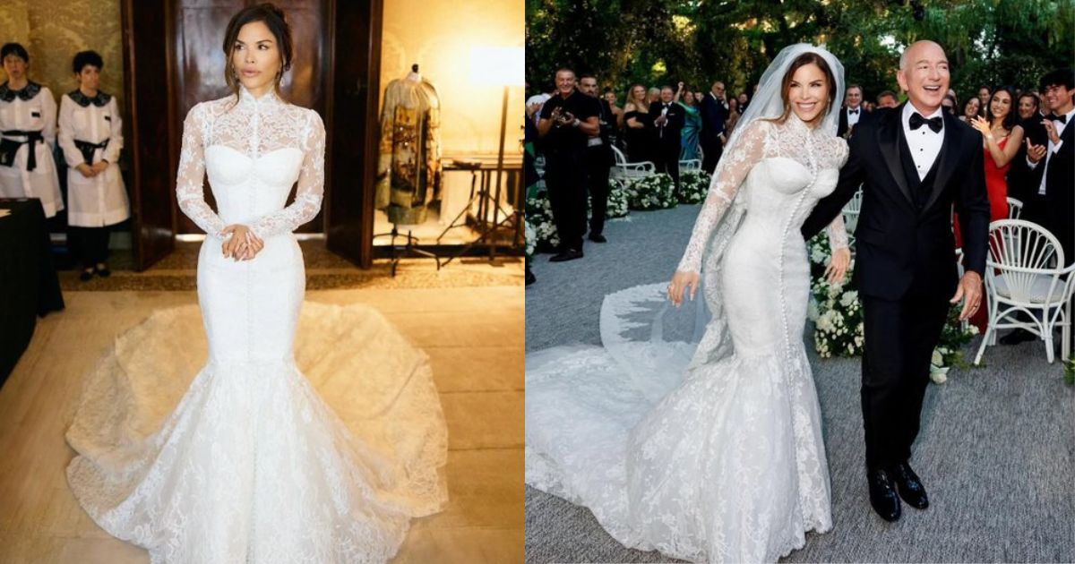 Lauren Sanchez in Dolce Gabbana gown