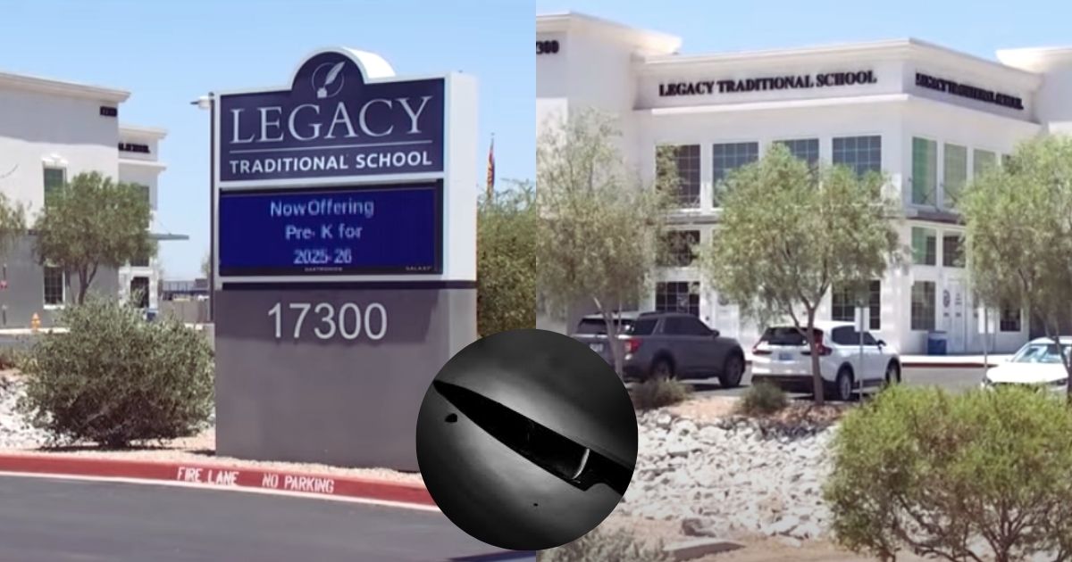 Legacy Traditional School in Arizona, the place were four girls planned the murder. (both the pictures from @WTHR|YouTube) and (picture inside the circle from Flickr).