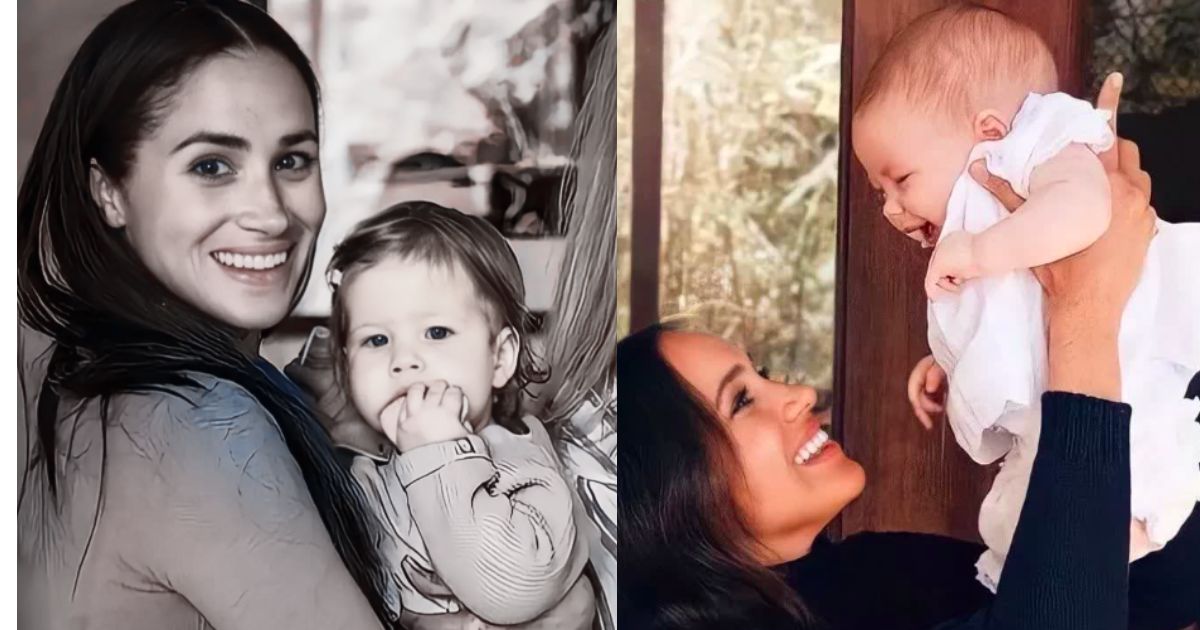 Meghan Markle with daughter Lilibet (both the pictures from archieandlili|Instagram)