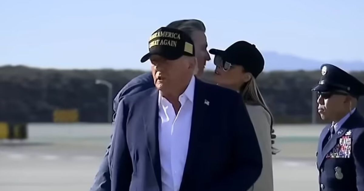 Melania Trump and Gavin Newsom