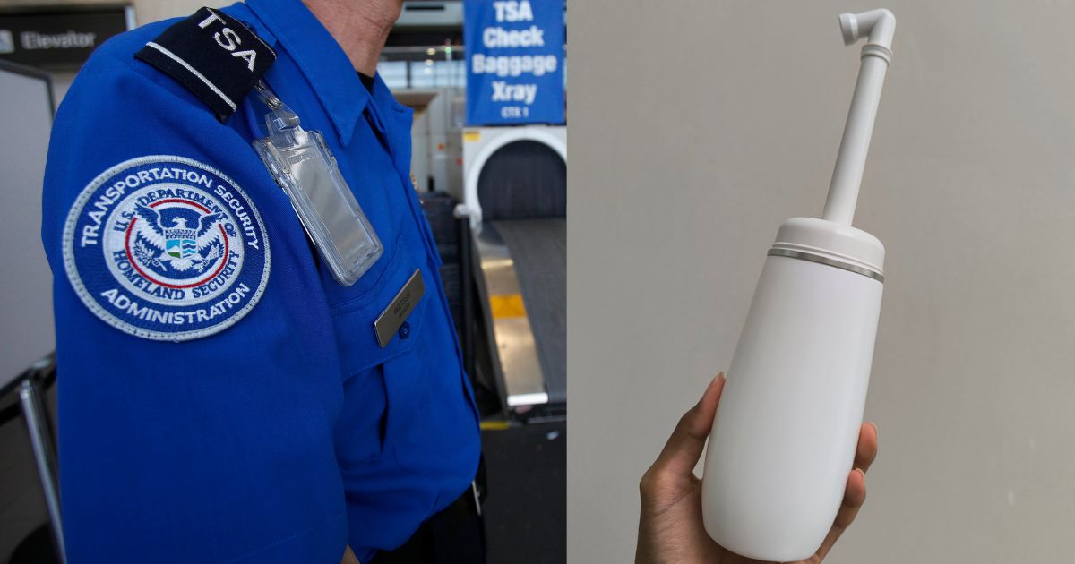 TSA agent stops traveller over portable bidet