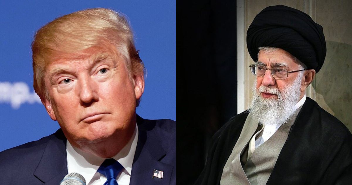 Donald Trump and Ali Khamenei