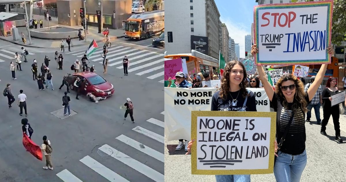protesters at Los angeles