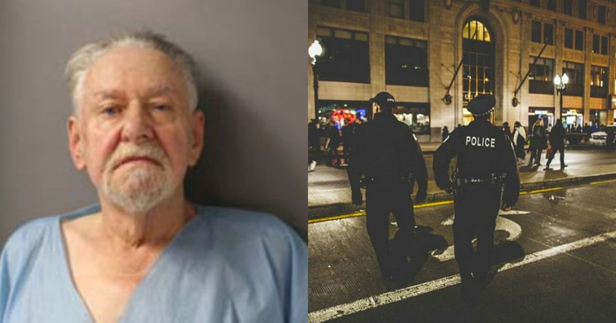 Arrested 76-year-old Roland Schmidt in Illinois (left-@EarlyReport|X) and ( right-@PerezHilton|X).