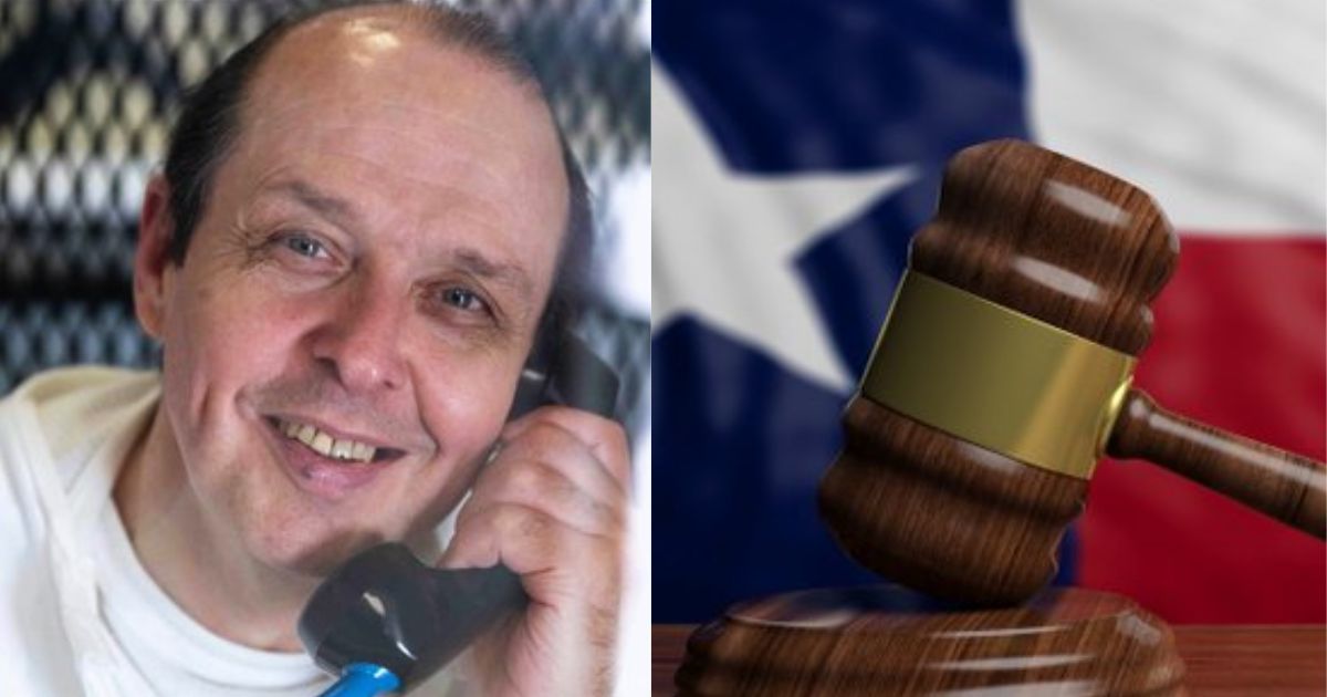 Convicted criminal Robert Roberson n Texas ( left- @Lornanogmo|X) and ( right- @Law360|X).