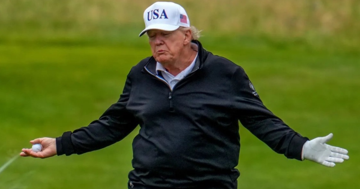 President Donald Trump leaves the White House for a New York golf tournament as a shutdown looms
