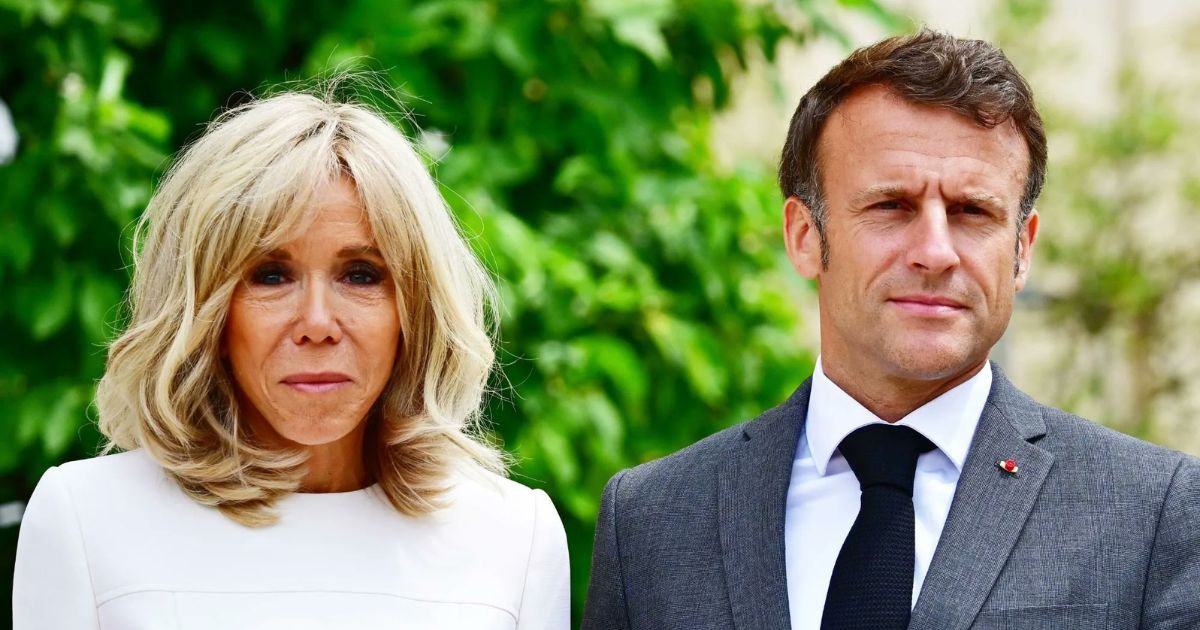 Emmanuel Macron with Wife Brigitte Macron