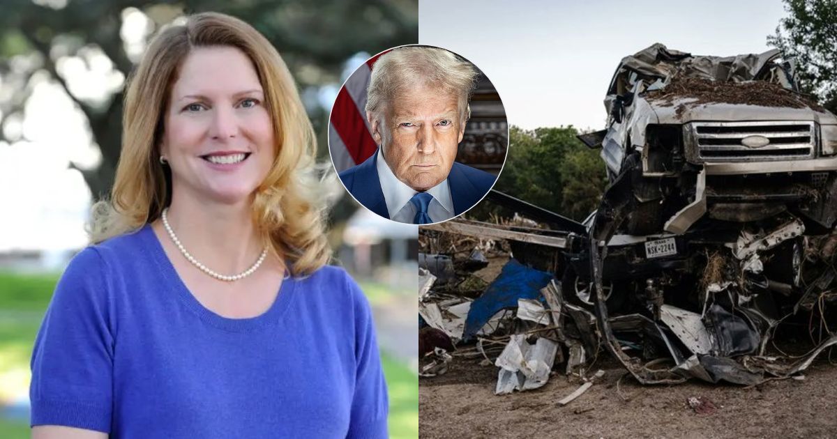 Dr. Christina B. Propst issues an apology after her statement that Texas flood victims are Trump supporters. (Image Source: RedWave_Press/X; KajEmbren/X)