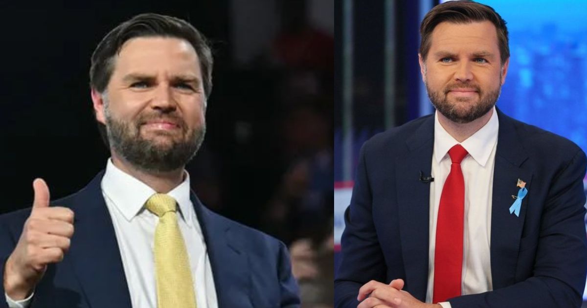 JD Vance seems really happy after The Big Beautiful Bill passes its first stage of Senate voting ( both the pictures from @JDVanceNewsX (Fan Page) via X.