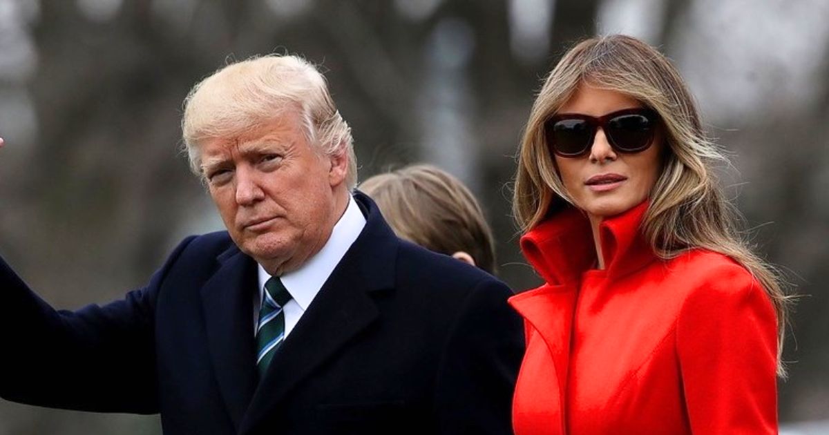 Melania with Donald Trump