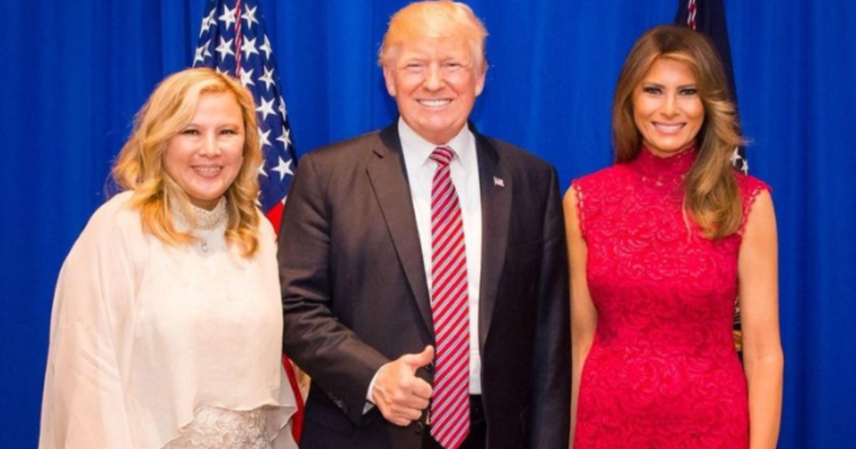 Donald Trump Melania and Sherry Xue Li