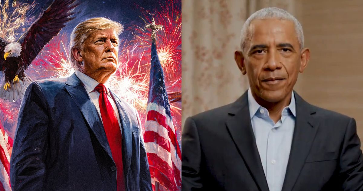 Donald Trump and Barack Obama