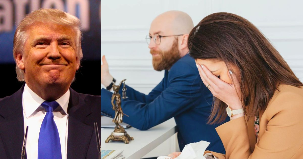 Cynthia Olivera, Francisco Olivera's wife (R, representative image) was detained by ICE in California under Donald Trump's (L) new ICE regulations despite voting for him