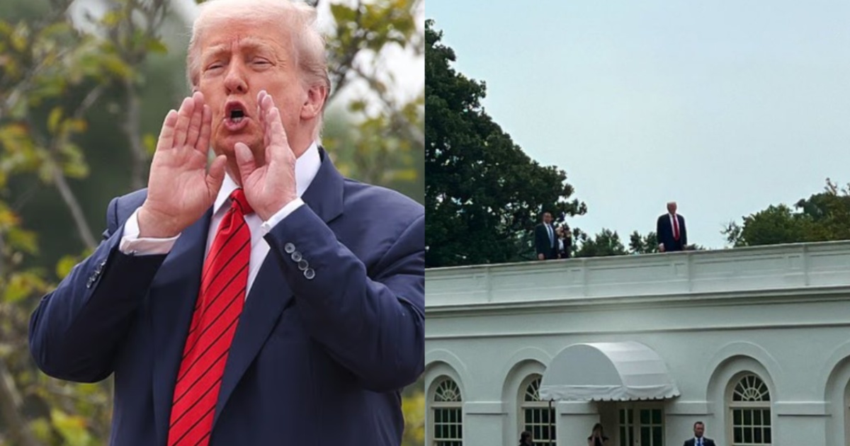 Donald Trump white house roof