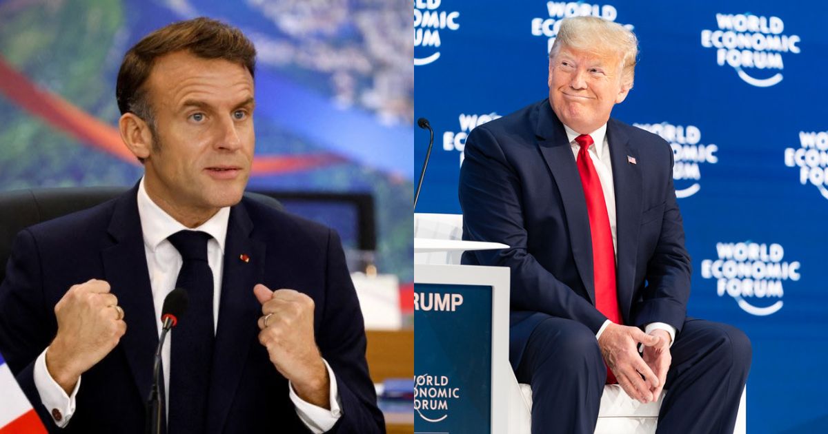 President Emmanuel Macron (@Cultination1|X) ·and Donald Trump (Image Credits: picture via Trump White House Archived- via Flickr).