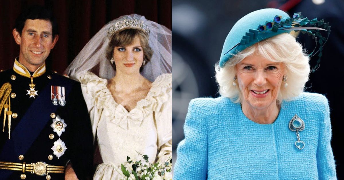 Prince Charles and Princess Diana in 1981 (R) via @nandaxxie | X, and Camilla Parker Bowles (L) via @lasloria | X.