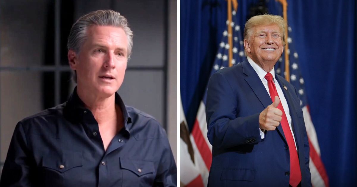 Gavin Newsom and Donald Trump