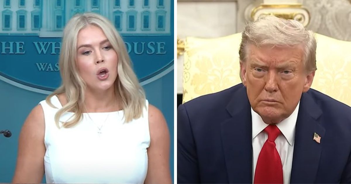 Karoline Leavitt and Donald Trump