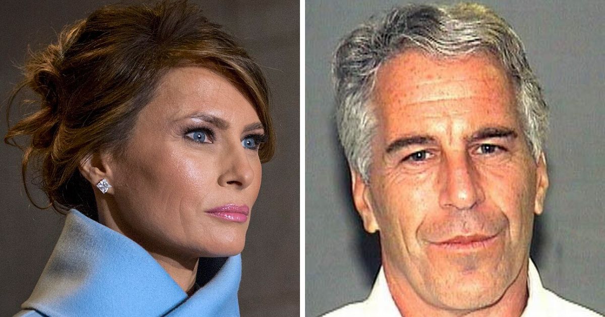 Melania Trump and Jeffrey Epstein