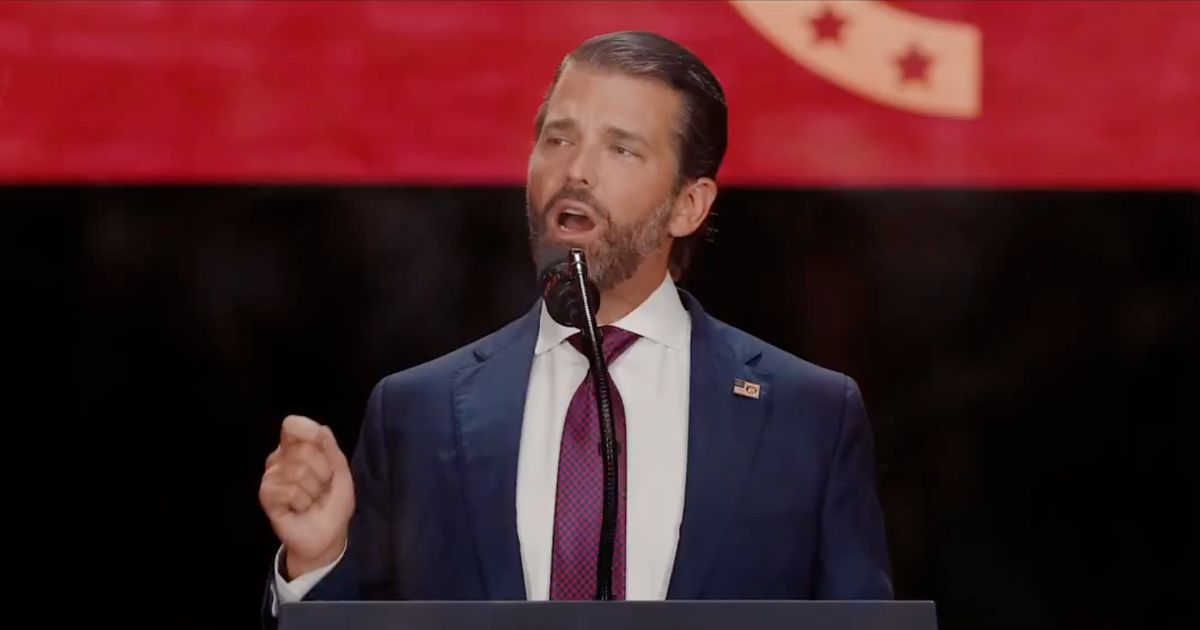 Donald Trump Jr. at Kirk Funeral