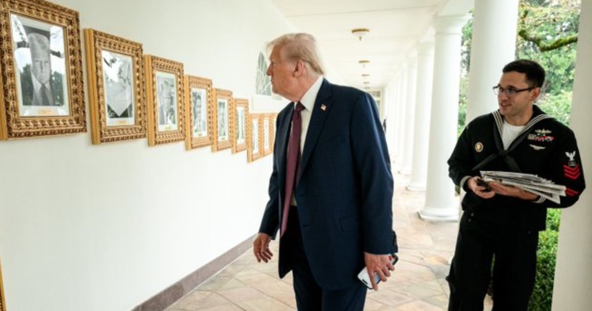 Donald Trump at the White House> (@White House|X.com).