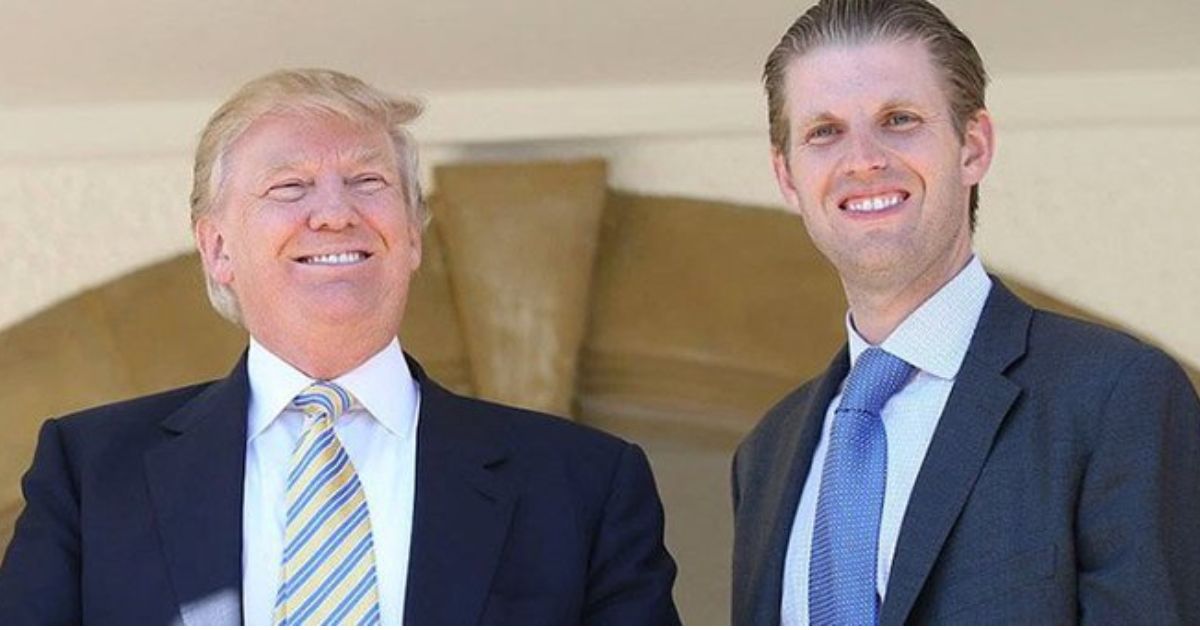 Eric Trump and Donald Trump
