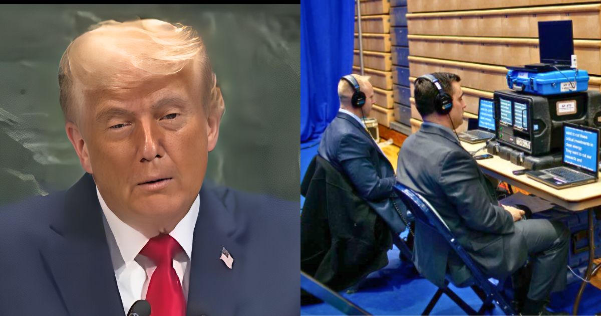 Former Obama photographer Pete Souza clapped back at (L) Donald Trump’s U.N. teleprompter rant with a (R) 2011 throwback photo.