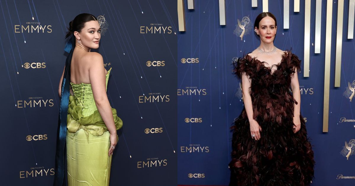 Isa Briones and Sarah Paulson at the Emmy Awards 2025. (left- @metgalacraveand|X)Sarah Paulson ( @sarahpaulsbean|X).