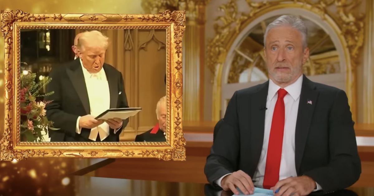 Jon Stewart takes a hilarious jab at Trump.