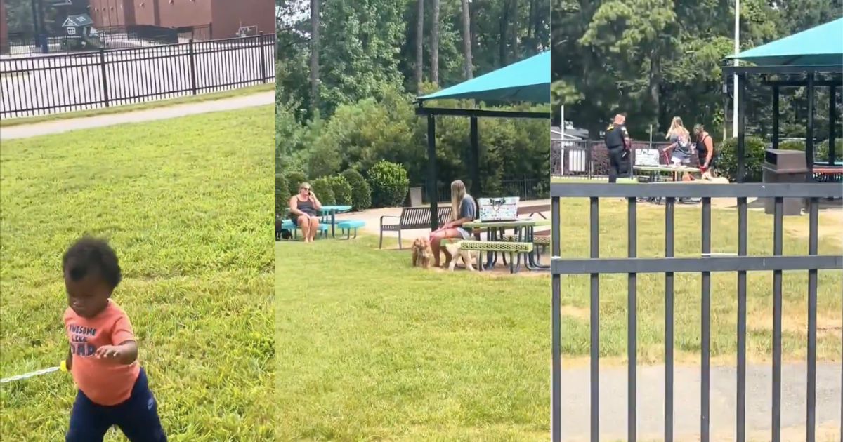 White women call the cops of Black mother who refused to leave the park.