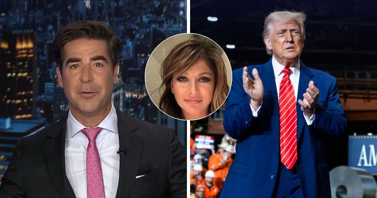 Jesse Watters, Maria Bartiromo, and Donald Trump
