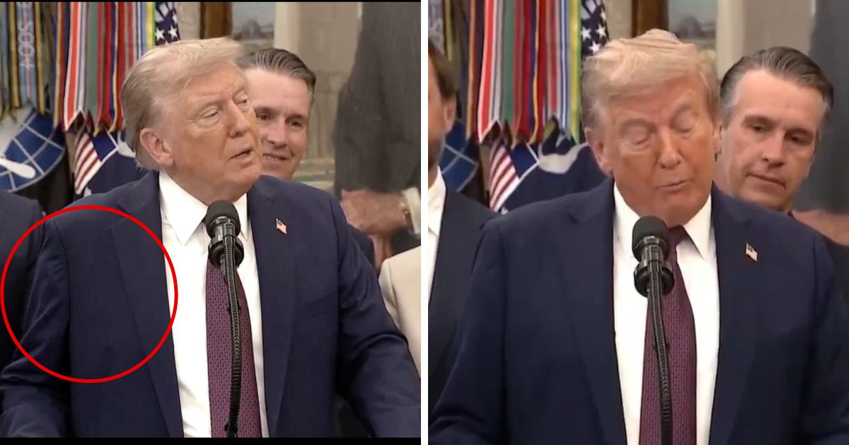 Donald Trump addressing the press at the Oval Offiice