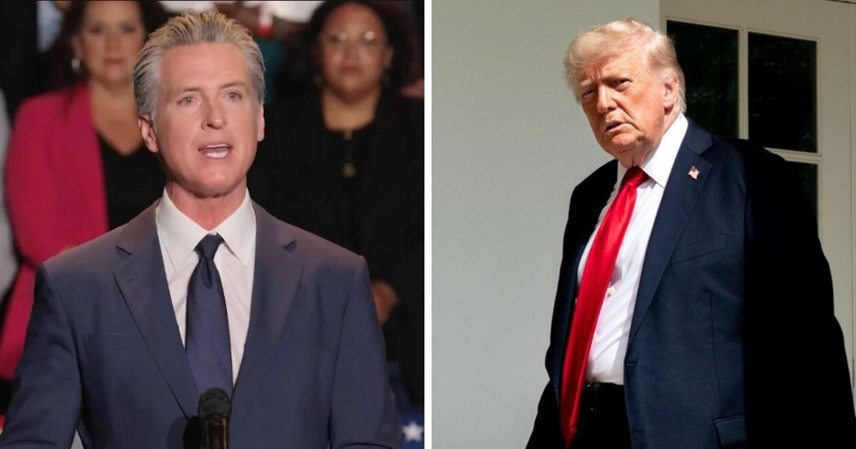 Gavin Newsom and Donald Trump