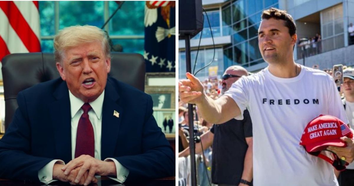 Donald Trump and Charlie Kirk