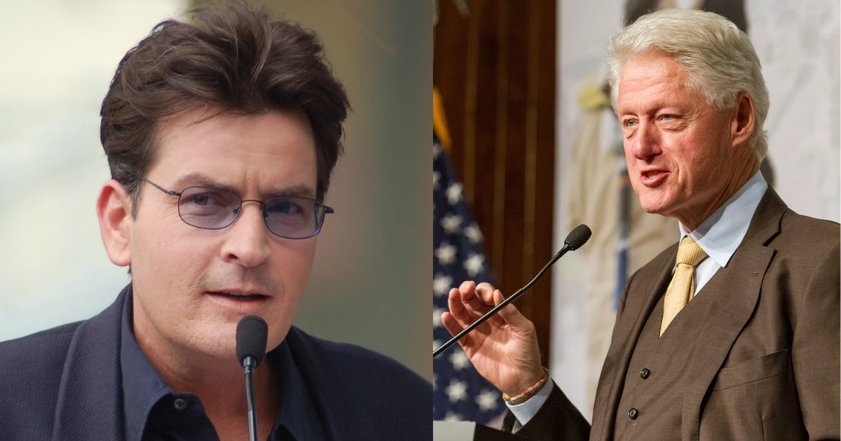 Charlie Sheen Says Bill Clinton Hit on His Girlfriend, Years Before Lewinsky Scandal