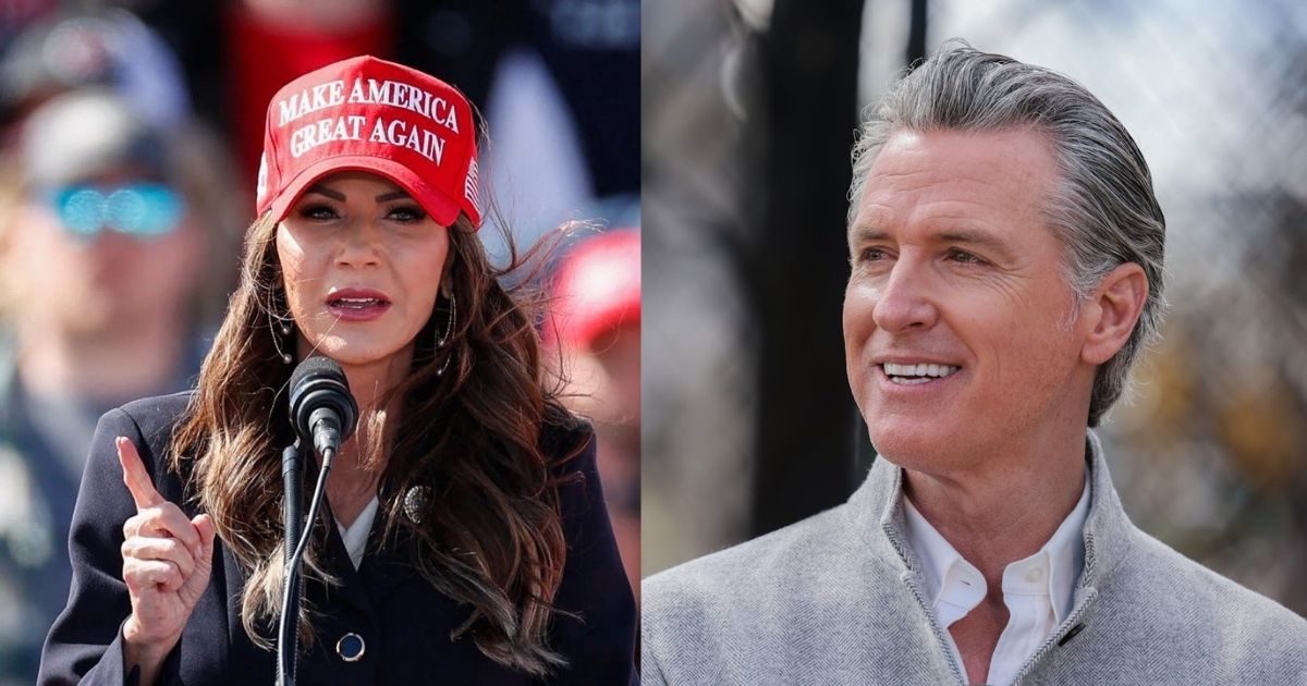 Kristi Noem mocked by newsom