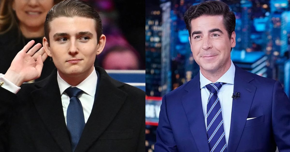 Barron Trump and Jesse Watters