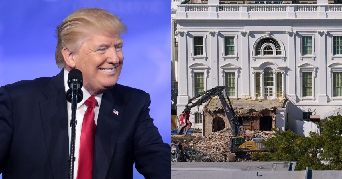Donald Trump flags off massive felling of historic trees in the name of ballroom for White House