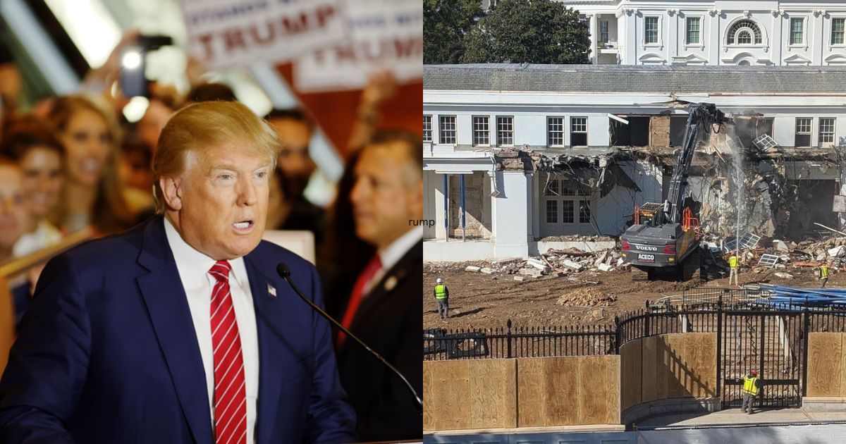 Donald Trump, East Wing