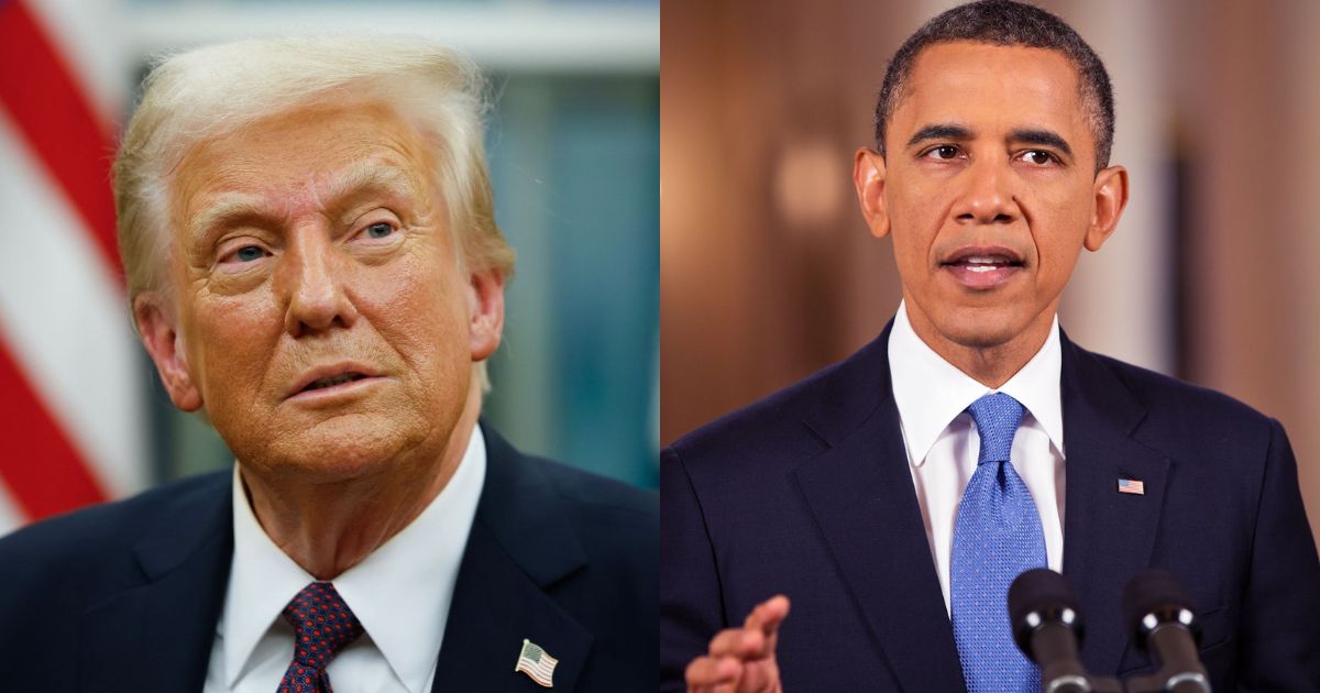 Donald Trump and Barack Obama