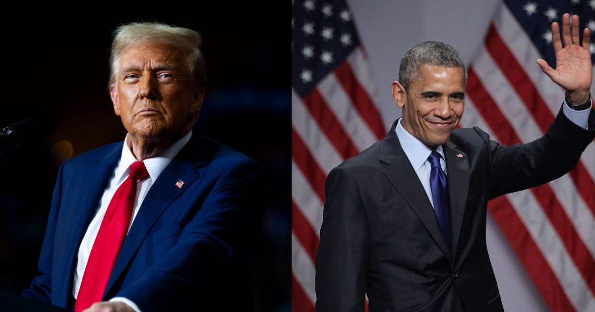Donald Trump and Barack Obama