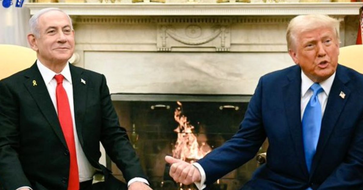 Donald Trump and Benjamin Netanyahu (@Robiiin_Hoodx|X.com).