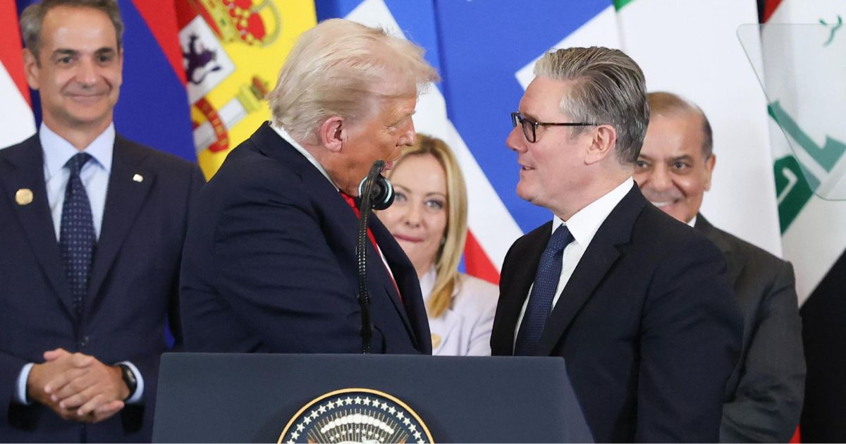 Donald Trump and Keir Starmer at Global Summit