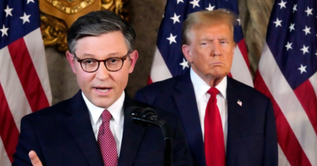 Donald Trump and Mike Johnson