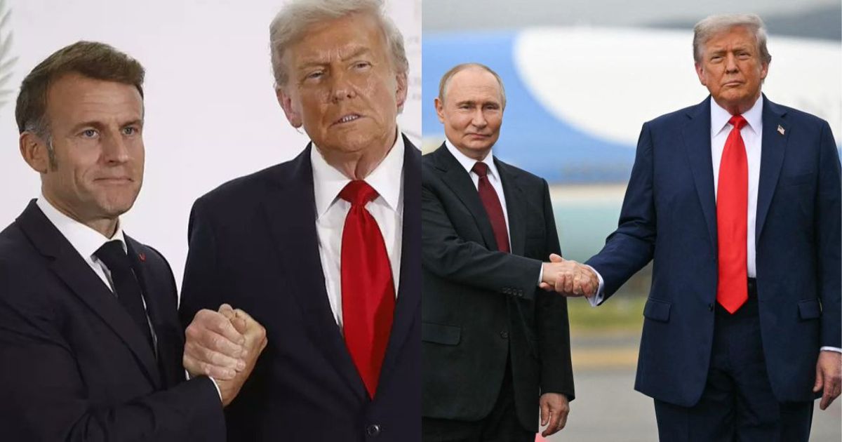 Donald Trump continues his infamous handshakes