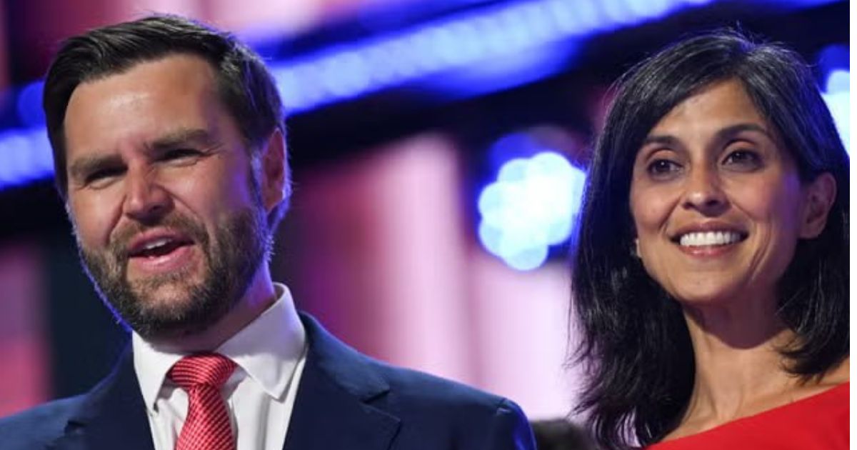 JD Vance and Usha Vance appear awkward as a couple